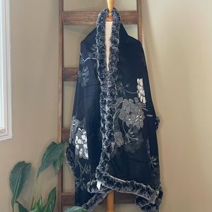 Blooming Faux Fur Scarf